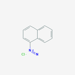 molecular formula C10H7ClN2 B14752644 Naphthalene-1-diazonium chloride CAS No. 3177-49-9