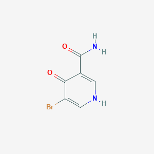 molecular formula C6H5BrN2O2 B14752650 5-Bromo-4-hydroxynicotinamide 
