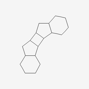 molecular formula C18H28 B14752668 pentacyclo[9.7.0.02,10.03,8.013,18]octadecane CAS No. 252-36-8