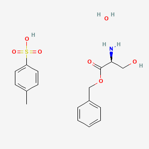molecular formula C17H23NO7S B14752695 Benzyl L-Serine, p-Toluenesulfonate Salt, Monohydrate 