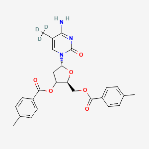 molecular formula C26H27N3O6 B14752710 3',5'-Di-p-toluoyl-2'-deoxycytidine-d3 
