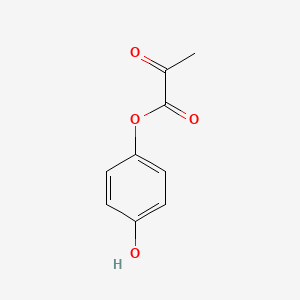 molecular formula C9H8O4 B14752725 4-Hydroxyphenyl 2-oxopropanoate CAS No. 2149-48-6