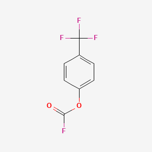 molecular formula C8H4F4O2 B14752836 Carbonofluoridic acid, 4-(trifluoromethyl)phenyl ester CAS No. 2286-43-3
