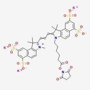 molecular formula C42H40K3N3O16S4 B14752838 Sulfo-Cyanine3.5 NHS ester 
