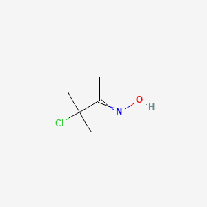 molecular formula C5H10ClNO B14752842 N-(3-Chloro-3-methylbutan-2-ylidene)hydroxylamine CAS No. 3238-16-2