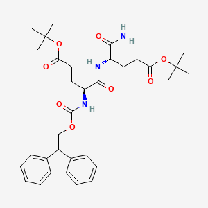 molecular formula C33H43N3O8 B14752883 Fmoc-Glu(OtBu)-Glu(OtBu)-NH2 