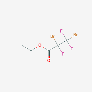 molecular formula C5H5Br2F3O2 B14752897 Ethyl 2,3-dibromo-2,3,3-trifluoropropanoate CAS No. 379-05-5