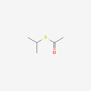 molecular formula C5H10OS B14752932 Ethanethioic acid, S-(1-methylethyl) ester CAS No. 926-73-8
