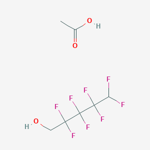 molecular formula C7H8F8O3 B14752967 Acetic acid--2,2,3,3,4,4,5,5-octafluoropentan-1-ol (1/1) CAS No. 1422-69-1
