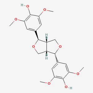 molecular formula C22H26O8 B14753002 (-)-Episyringaresinol CAS No. 6216-82-6