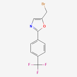 2-[4-(Trifluoromethyl)phenyl]-5-(bromomethyl)oxazole
