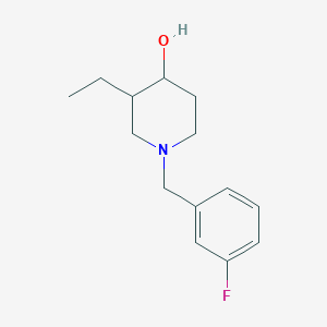 3-Ethyl-1-(3-fluorobenzyl)piperidin-4-ol