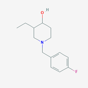 3-Ethyl-1-(4-fluorobenzyl)piperidin-4-ol