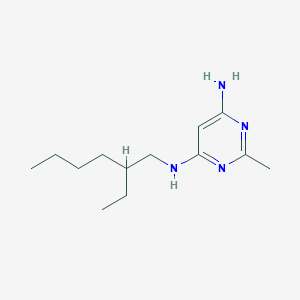 molecular formula C13H24N4 B1475313 N4-(2-ethylhexyl)-2-methylpyrimidine-4,6-diamine CAS No. 1989690-05-2