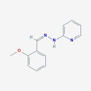 molecular formula C13H13N3O B14753137 N-[(Z)-(2-methoxyphenyl)methylideneamino]pyridin-2-amine CAS No. 2719-71-3