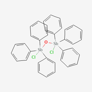 molecular formula C36H30Cl2OSb2 B14753197 Oxo bis[triphenyl(chloro)anti mony] CAS No. 1538-63-2