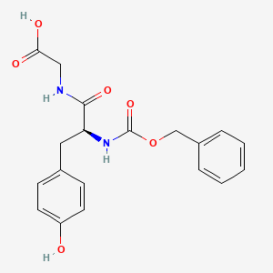 molecular formula C19H20N2O6 B14753233 Glycine, N-[N-[(phenylmethoxy)carbonyl]-L-tyrosyl]- CAS No. 2541-27-7