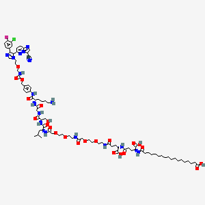 molecular formula C84H121ClFN17O23 B14753247 Tgf|AR-IN-1 