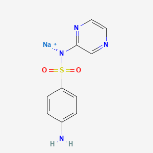 molecular formula C10H9N4NaO2S B14753249 Sulfapyrazine sodium CAS No. 547-31-9