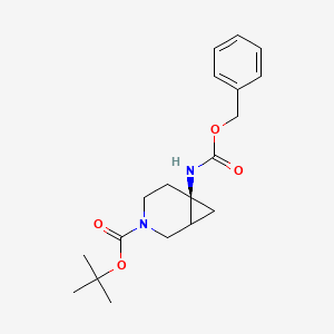 molecular formula C19H26N2O4 B14753270 tert-butyl (6R)-6-(((benzyloxy)carbonyl)amino)-3-azabicyclo[4.1.0]heptane-3-carboxylate 