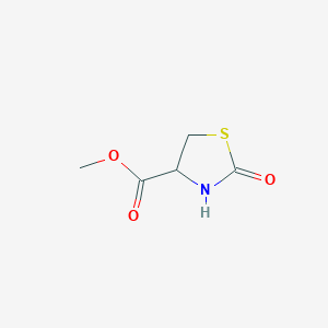 molecular formula C5H7NO3S B14753278 Methyl 2-oxo-1,3-thiazolidine-4-carboxylate 
