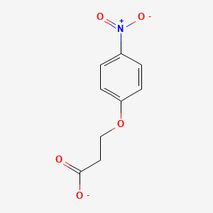 molecular formula C9H8NO5- B14753298 3-(4-Nitrophenoxy)propanoate 