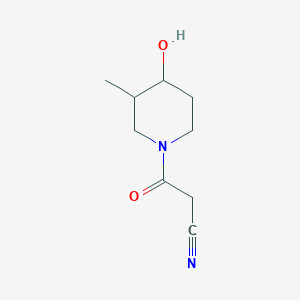 3-(4-Hydroxy-3-methylpiperidin-1-yl)-3-oxopropanenitrile