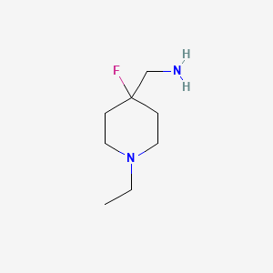 (1-Ethyl-4-fluoropiperidin-4-yl)methanamine