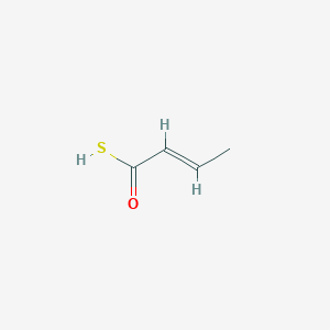 molecular formula C4H6OS B14753420 (E)--methylthiopropenoic acid 