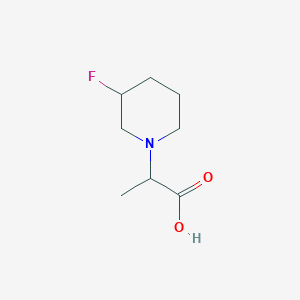 2-(3-Fluoropiperidin-1-yl)propanoic acid