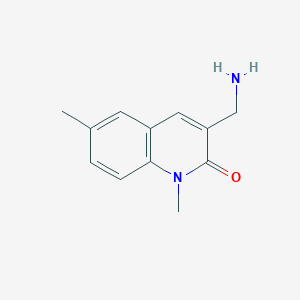 3-(aminomethyl)-1,6-dimethylquinolin-2(1H)-one