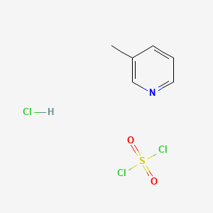 molecular formula C6H8Cl3NO2S B14753440 (Pyridin-3-yl)methanesulfonyl chloride hydrochloride 