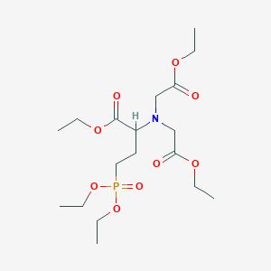 molecular formula C18H34NO9P B14753441 Triethyl 2-N,N-bis(ethoxycarbonylmethyl)amino-4-phosphonobutanoate 