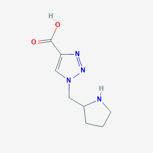 1-(pyrrolidin-2-ylmethyl)-1H-1,2,3-triazole-4-carboxylic acid