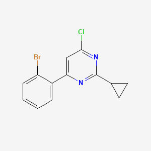 4-(2-Bromophenyl)-6-chloro-2-cyclopropylpyrimidine