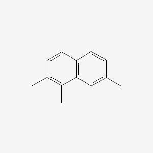 molecular formula C13H14 B14753474 1,2,7-Trimethylnaphthalene CAS No. 486-34-0