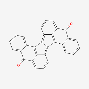 molecular formula C30H14O2 B14753534 Aceanthryleno[2,1-a]aceanthrylene-5,13-dione CAS No. 129-68-0