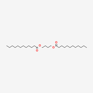 molecular formula C28H54O4 B14753541 Dodecanoic acid, 1,4-butanediyl ester CAS No. 624-07-7