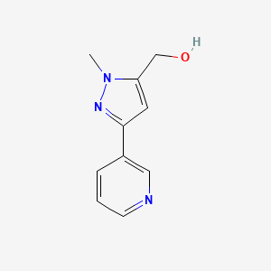 (1-methyl-3-(pyridin-3-yl)-1H-pyrazol-5-yl)methanol