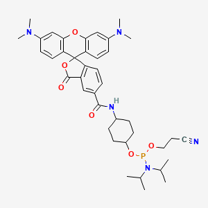 molecular formula C40H50N5O6P B14753572 TAMRA phosphoramidite, 5-isomer 