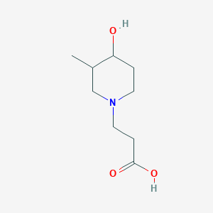 3-(4-Hydroxy-3-methylpiperidin-1-yl)propanoic acid