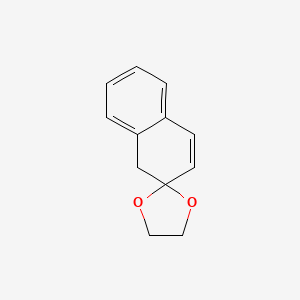 molecular formula C12H12O2 B14753601 Spiro[1,3-dioxolane-2,2'(1'H)-naphthalene] CAS No. 179-79-3
