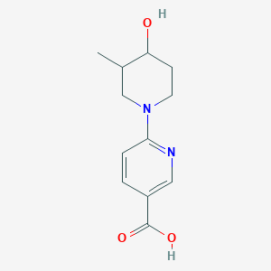 6-(4-Hydroxy-3-methylpiperidin-1-yl)nicotinic acid
