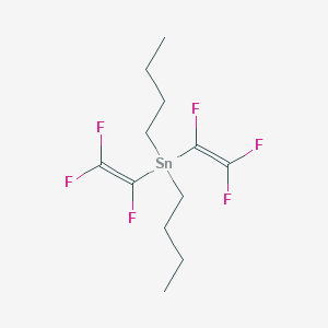 molecular formula C12H18F6Sn B14753671 Stannane, dibutylbis(trifluoroethenyl)- CAS No. 2127-90-4