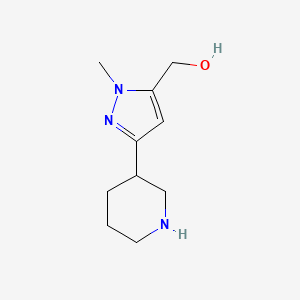 (1-methyl-3-(piperidin-3-yl)-1H-pyrazol-5-yl)methanol