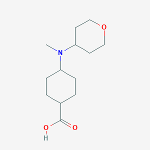 4-(methyl(tetrahydro-2H-pyran-4-yl)amino)cyclohexane-1-carboxylic acid