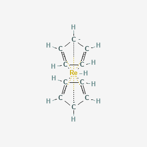 molecular formula C10H11Re-2 B14753711 Cyclopenta-1,3-diene;rhenium monohydride 