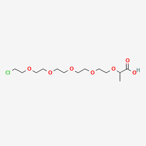 molecular formula C13H25ClO7 B14753755 Cl-PEG5-CH2CH2COOH 