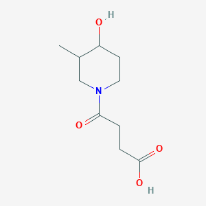 4-(4-Hydroxy-3-methylpiperidin-1-yl)-4-oxobutanoic acid