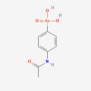 molecular formula C8H10AsNO4 B14753775 Arsacetin CAS No. 618-22-4